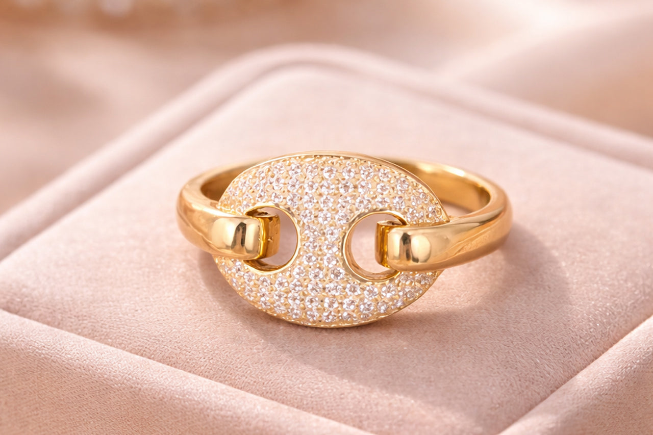 Luna Crest Statement Ring