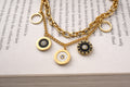 18K Gold Plated Enamel Charm Bracelet