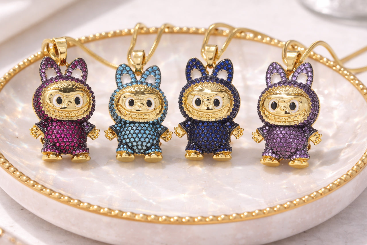 Labubu Character Pendant Necklace
