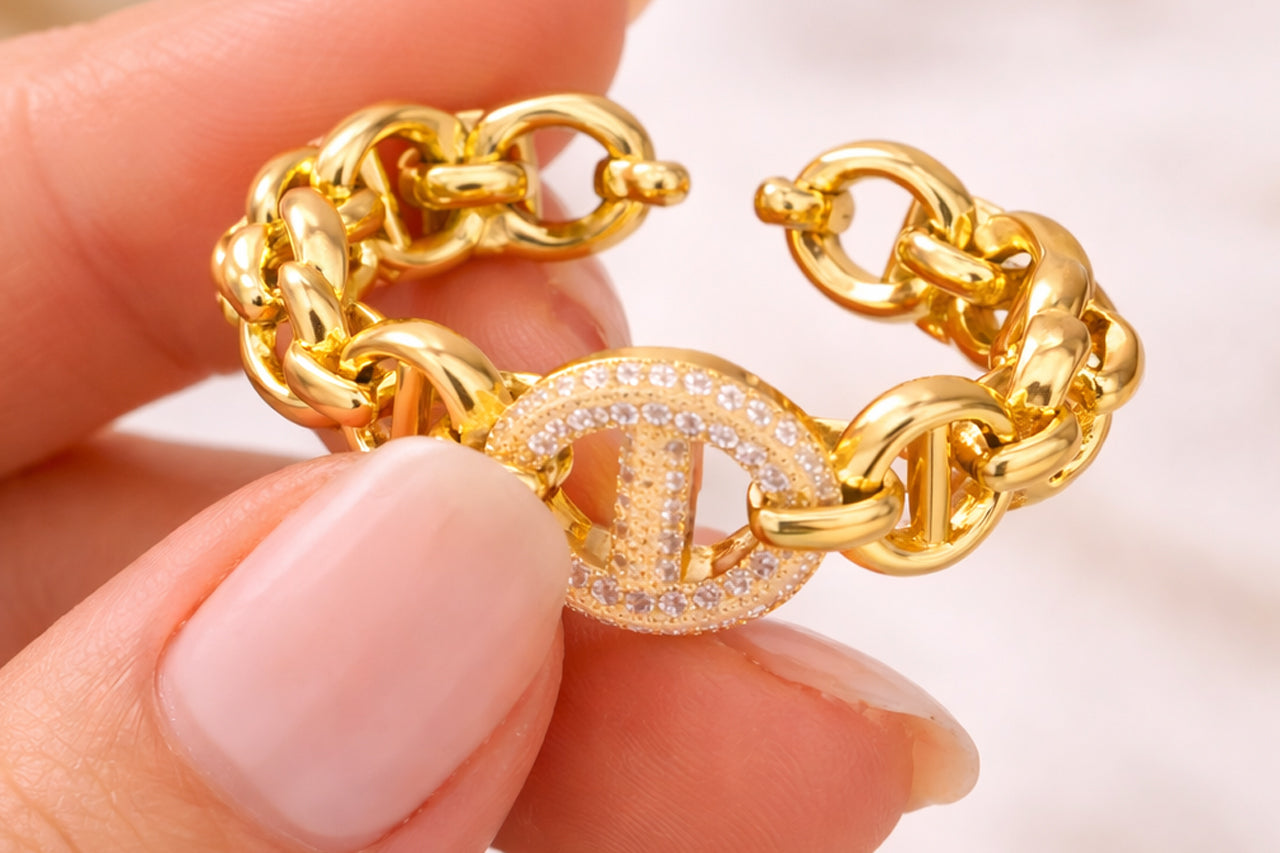 Luxe Link Statement Ring