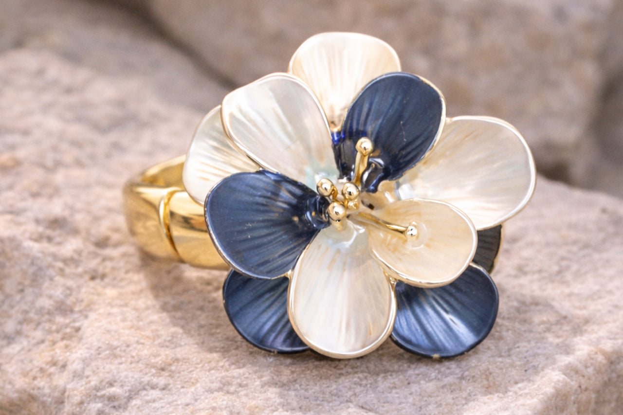 Enchanted Bloom Enamel Ring