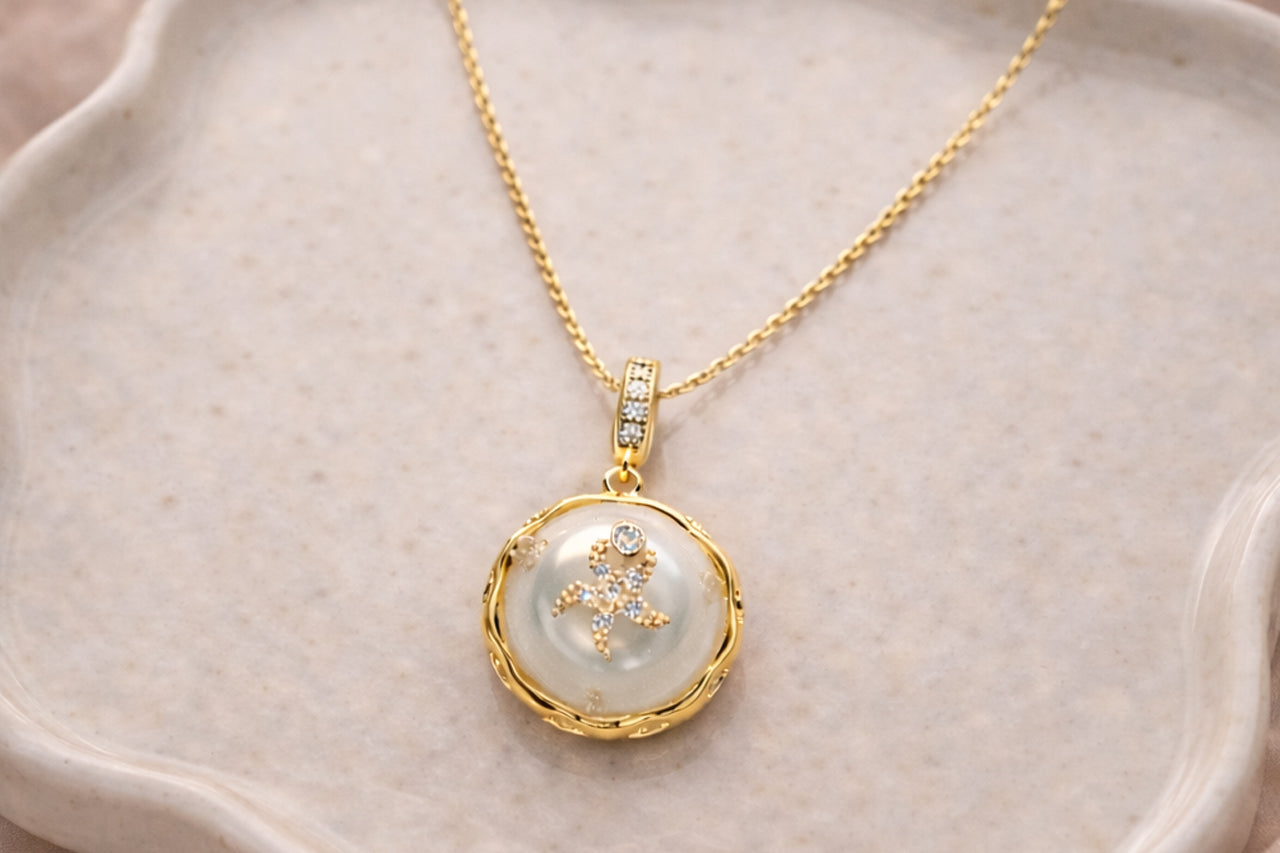 Ocean Starfish Pendant Necklace
