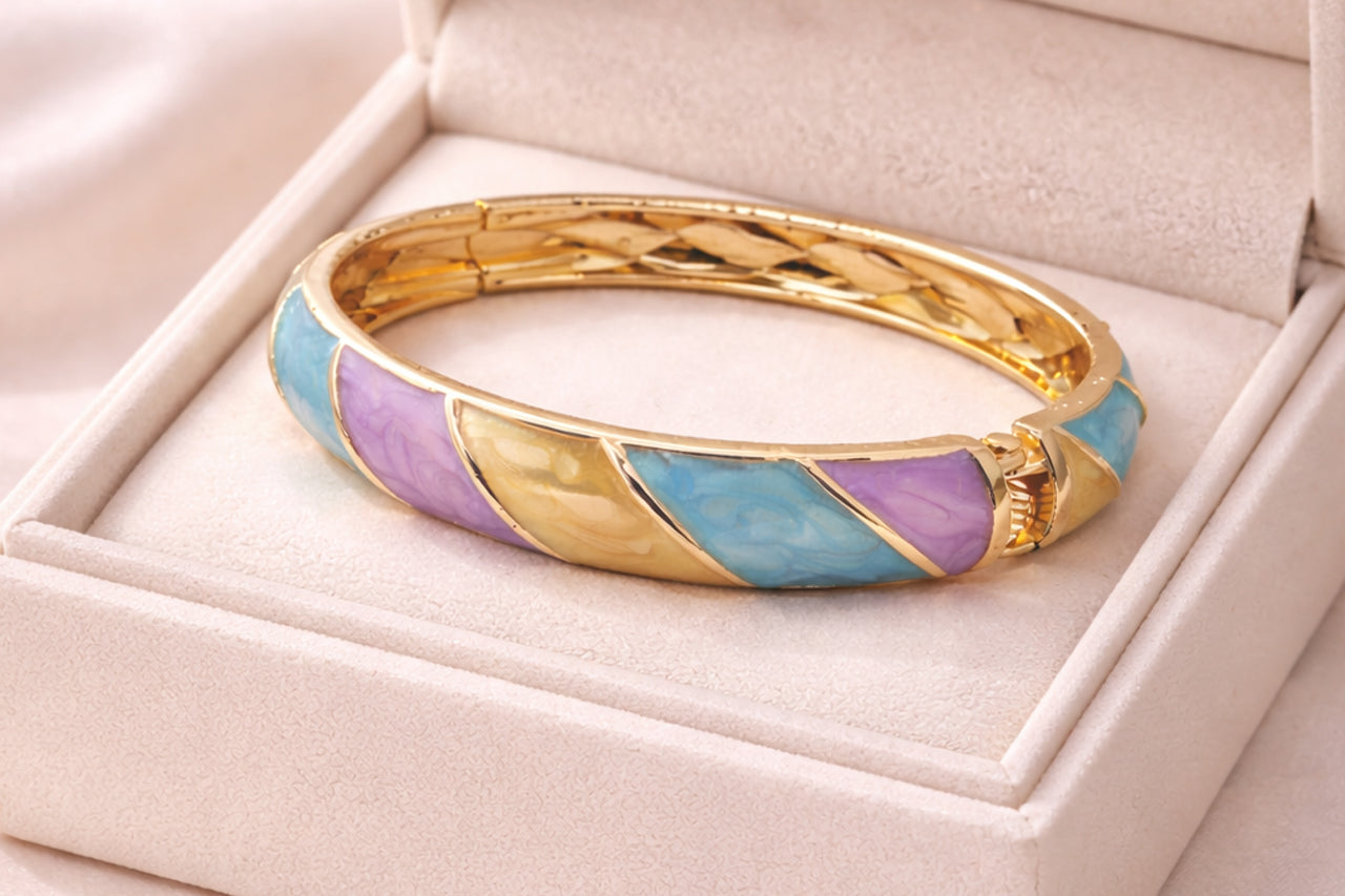 Aurora Enamel Bangle