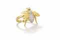 Golden Bee Statement Ring