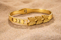 Golden Butterfly Charm Bangle