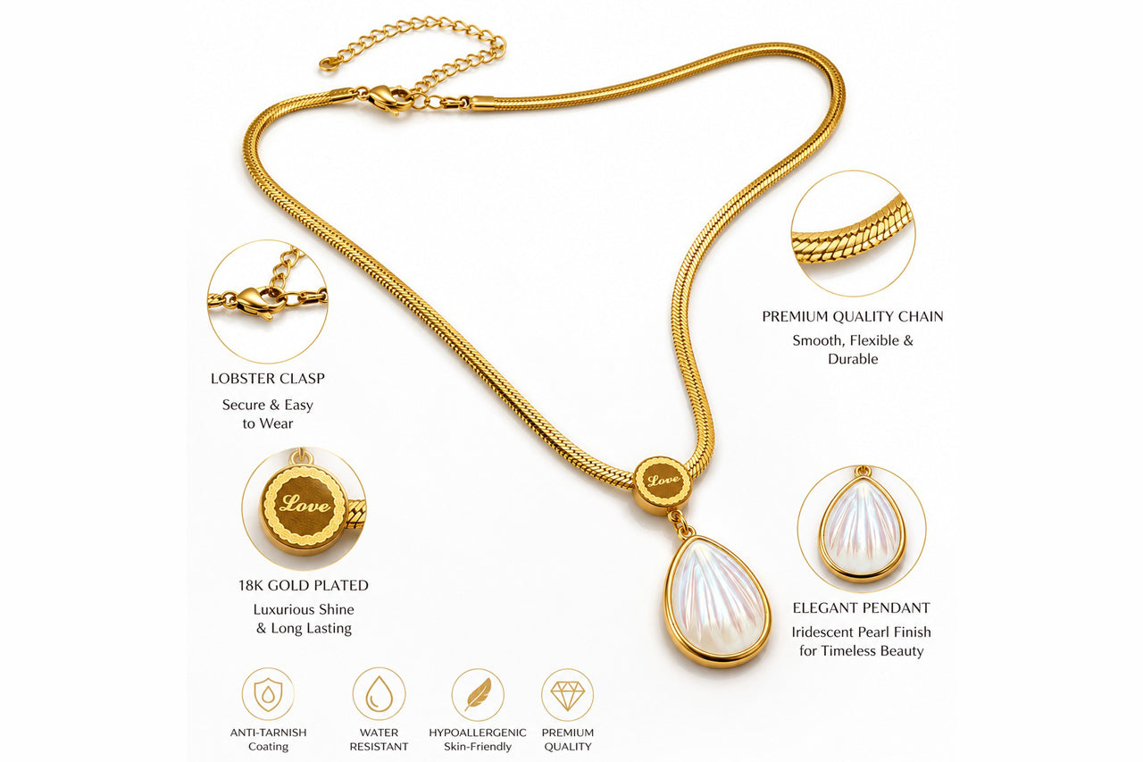 Pearl Drop Pendant Necklace