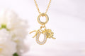 Lucky Horseshoe Charm Necklace