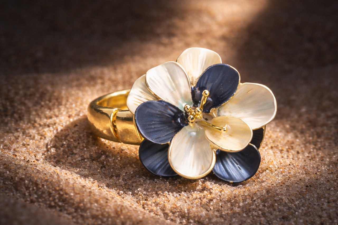 Enchanted Bloom Enamel Ring