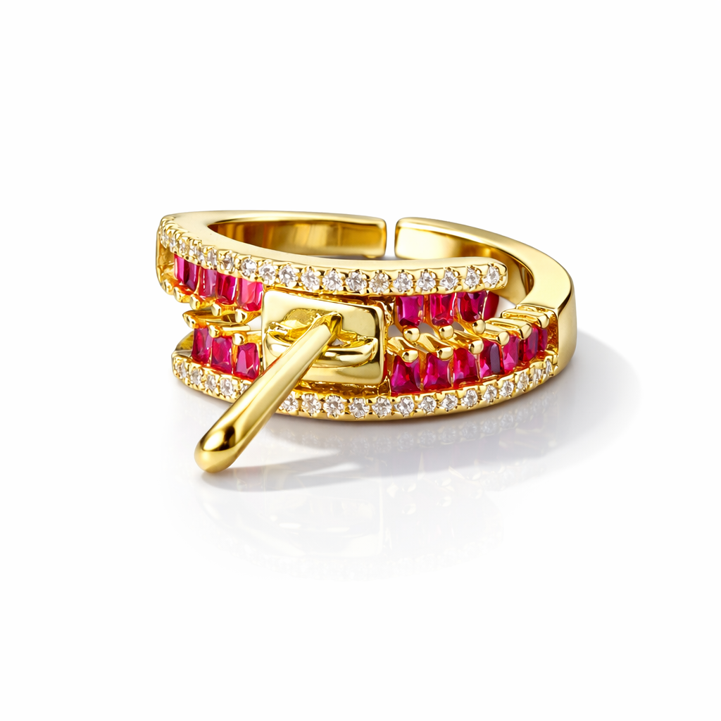 Ruby Zip Statement Ring