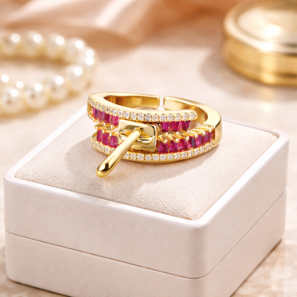 Ruby Zip Statement Ring