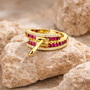 Ruby Zip Statement Ring